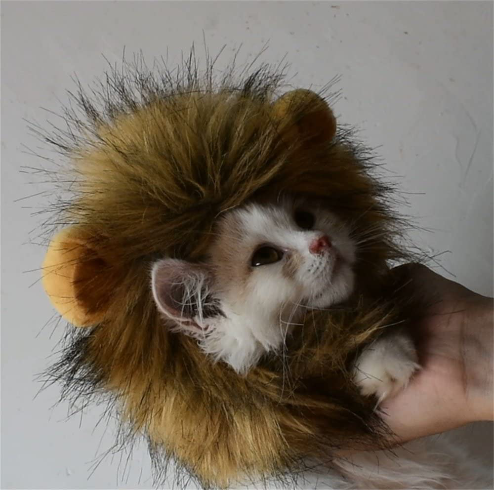 Penvinoo Lion Mane Wig for Dog and Cat Costume