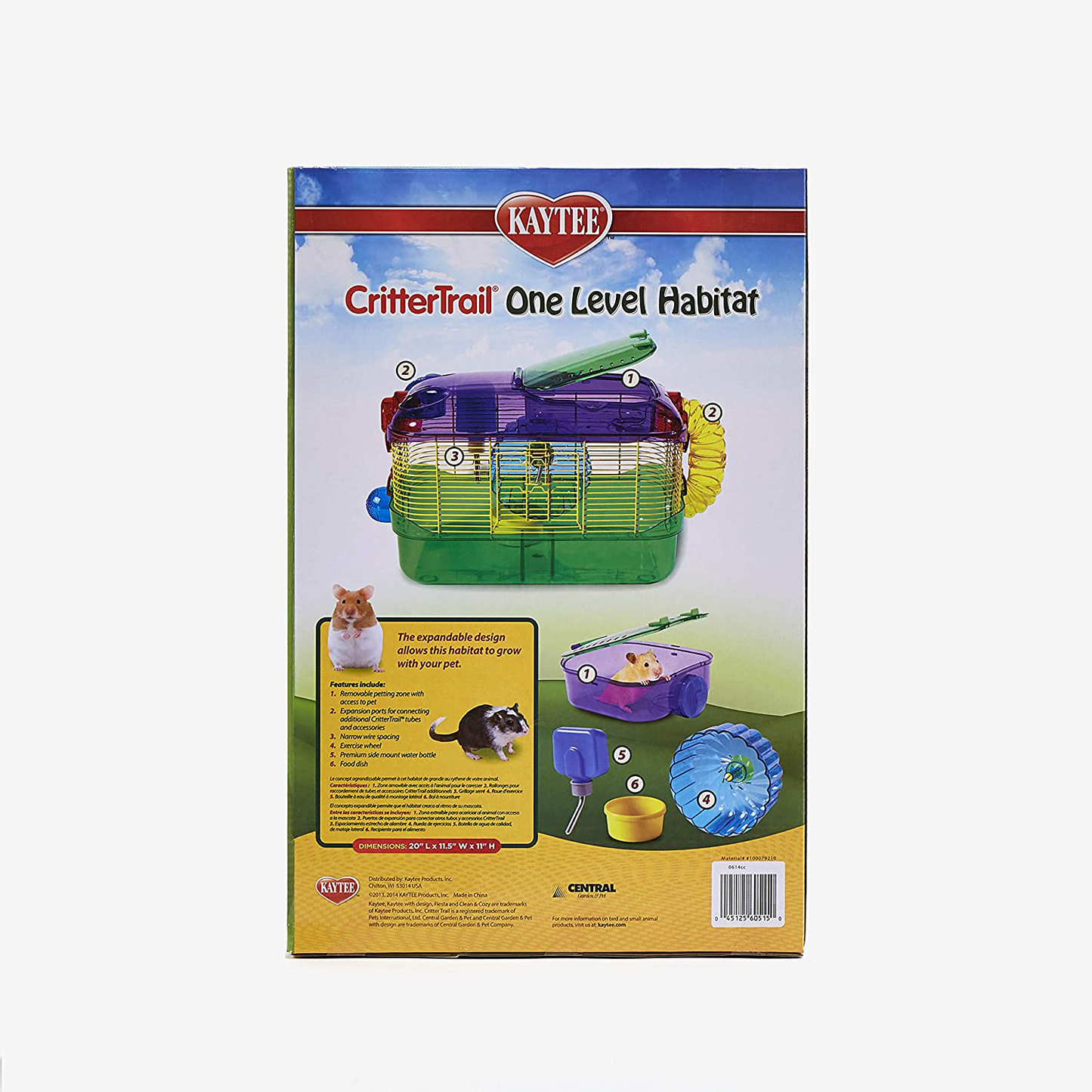 Kaytee Crittertrail 1-Level Habitat Animals & Pet Supplies > Pet Supplies > Small Animal Supplies > Small Animal Habitat Accessories Central Garden & Pet   