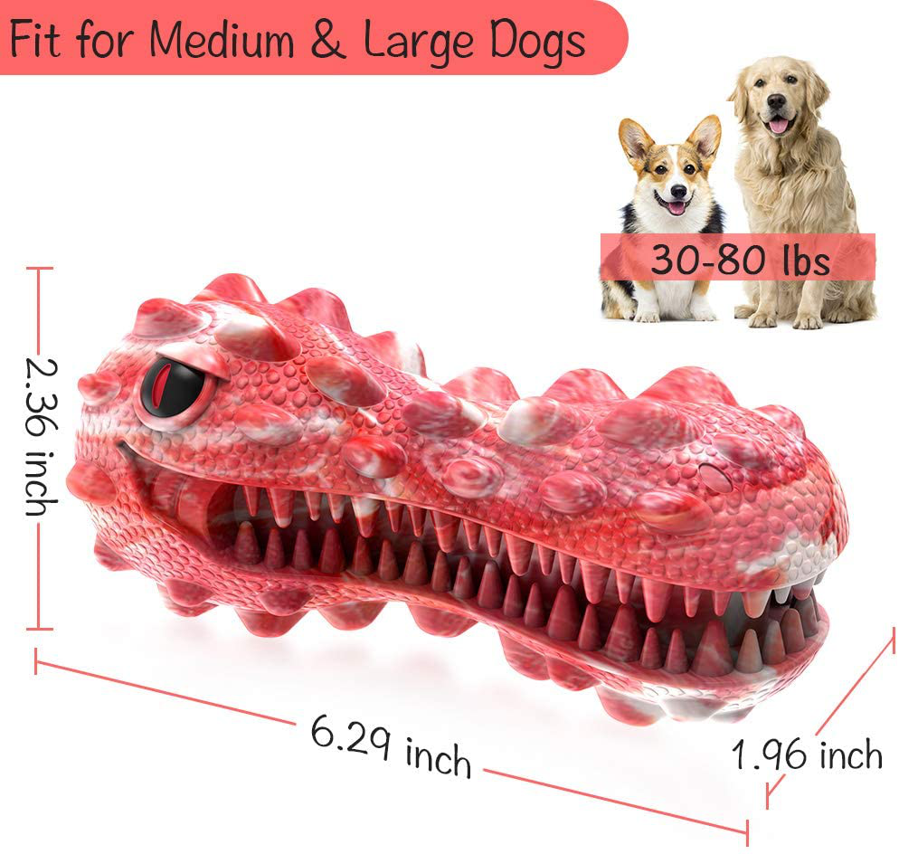 Dog Toys for Aggressive Chewers Large Breed Durable Tough Dog Chew Toys for Medium Large Dogs, 100% Natural Rubber Animals & Pet Supplies > Pet Supplies > Dog Supplies > Dog Toys Wisedom   