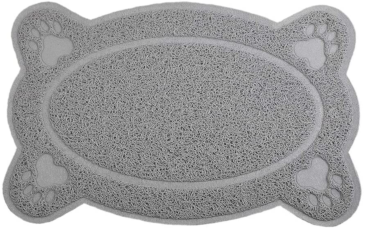 DM Cat Litter Box Debris Catcher Mat,Kitty Scatter Control Rug,16X10 Inches,5 Colors Available Animals & Pet Supplies > Pet Supplies > Cat Supplies > Cat Litter Box Mats DM Grey  