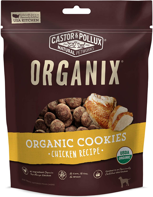 Castor & Pollux Organic Dog Cookies Crafted in the USA Animals & Pet Supplies > Pet Supplies > Dog Supplies > Dog Treats Castor & Pollux Chicken 12 Ounce (Pack of 1) 