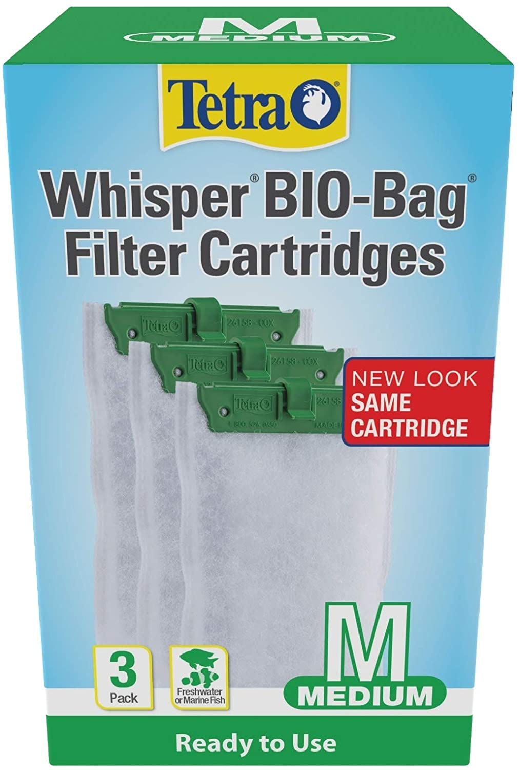 Tetra Whisper Bio-Bag Filter Cartridges for Aquariums - Ready to Use Animals & Pet Supplies > Pet Supplies > Fish Supplies > Aquarium Filters Tetra Medium 3- Count 