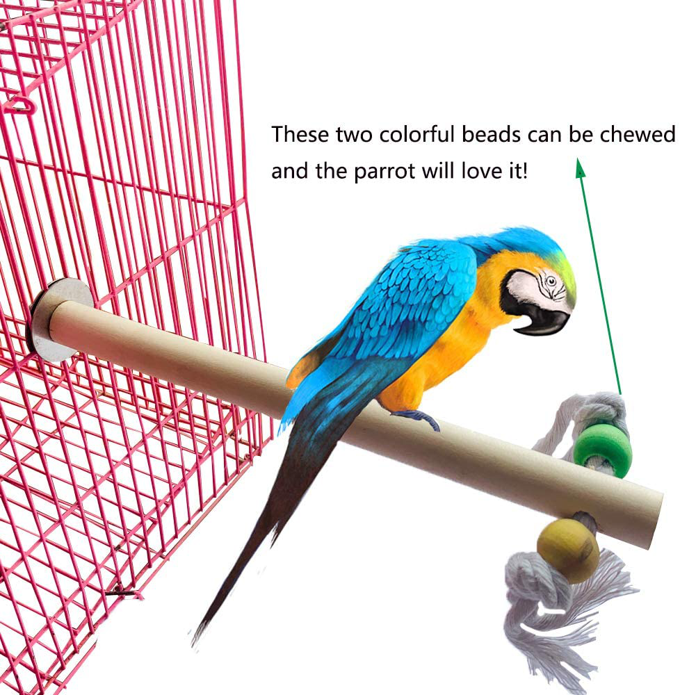 PINVNBY Parrot Climbing Ladder Swing Toy Natural Wood Bird Cage Play Gyms Playground Stand Rope Perch for Parakeet Cockatiel Conure Love Birds Finch African Grey Macaw Amazon Budgies Animals & Pet Supplies > Pet Supplies > Bird Supplies > Bird Gyms & Playstands PINVNBY   