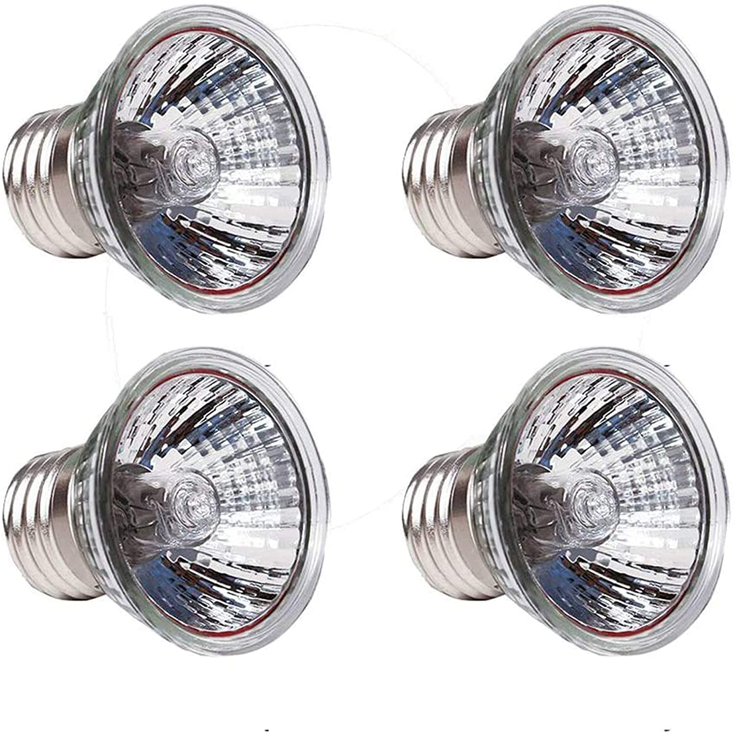 Ctkcom 25W UVB Light UVA Bulb Halogen Basking Bulb(4 Pack)- 110V Full Spectrum Reptilian Lamp Lizard Lamp UV Heating Lamp Spot Lamp for Turtle Aquarium Aquatic Reptile Lizard Habitat Heat Light,4 Pcs Animals & Pet Supplies > Pet Supplies > Reptile & Amphibian Supplies > Reptile & Amphibian Habitat Heating & Lighting CTKcom   