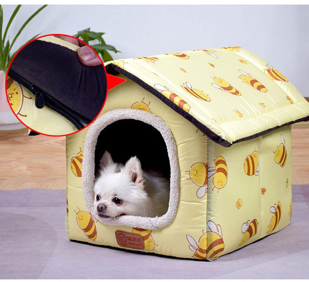 Runing Pet Dog House Room Cat Tent Bed, Kitty House Self Warming Dog Cat Bed Pet Crates for Dogs Portable Folding Kennel for Pets Indoor Outdoor Animals & Pet Supplies > Pet Supplies > Dog Supplies > Dog Houses Runing Pet   