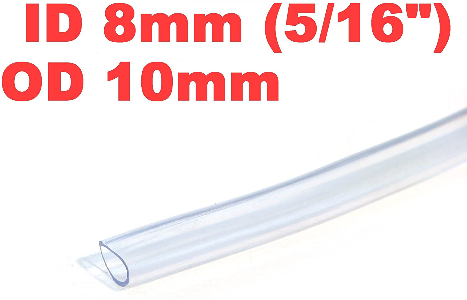 Siny ID 5/16" / OD 3/8" 3 Ft 1 Meter PVC Clear Hose Tubing Aquarium Air Tube Pond Garden Water Delivery Animals & Pet Supplies > Pet Supplies > Fish Supplies > Aquarium & Pond Tubing siny   