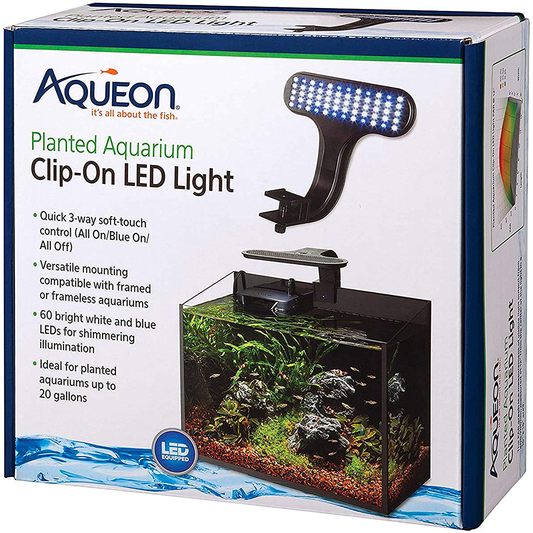 Aqueon Planted Aquarium Clip-On LED Light One Size Animals & Pet Supplies > Pet Supplies > Fish Supplies > Aquarium Lighting Aqueon   