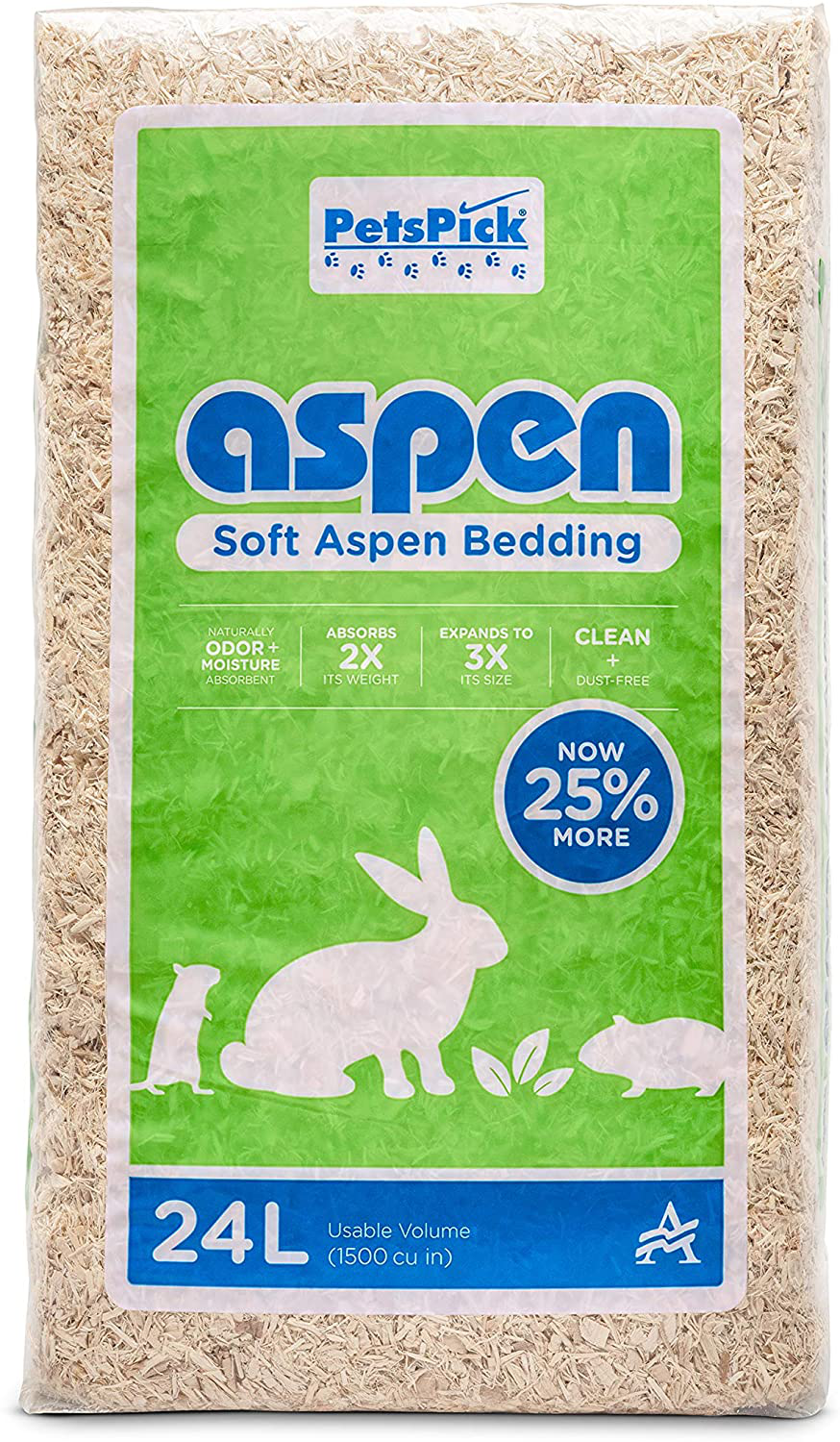 PETSPICK Aspen Soft Pet Bedding for Small Animals Animals & Pet Supplies > Pet Supplies > Small Animal Supplies > Small Animal Bedding American Wood Fibers   