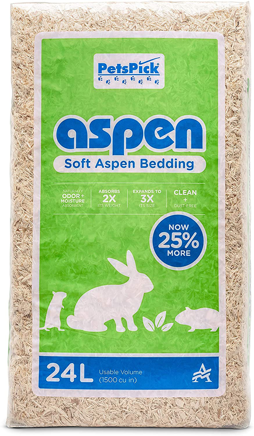 PETSPICK Aspen Soft Pet Bedding for Small Animals