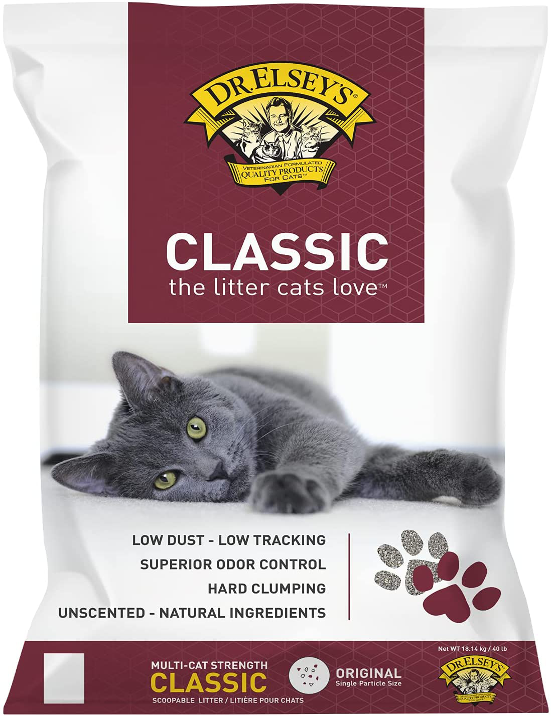 Dr. Elsey'S Premium Clumping Cat Litter Animals & Pet Supplies > Pet Supplies > Cat Supplies > Cat Litter Dr. Elsey's Classic 40 lb 