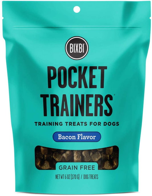 BIXBI Pocket Trainers, Salmon (6 Oz, 1 Pouch) - Small Training Treats for Dogs - Low Calorie and Grain Free Dog Treats, Flavorful Pocket Size Healthy and All Natural Dog Treats Animals & Pet Supplies > Pet Supplies > Bird Supplies > Bird Treats BIXBI Bacon  