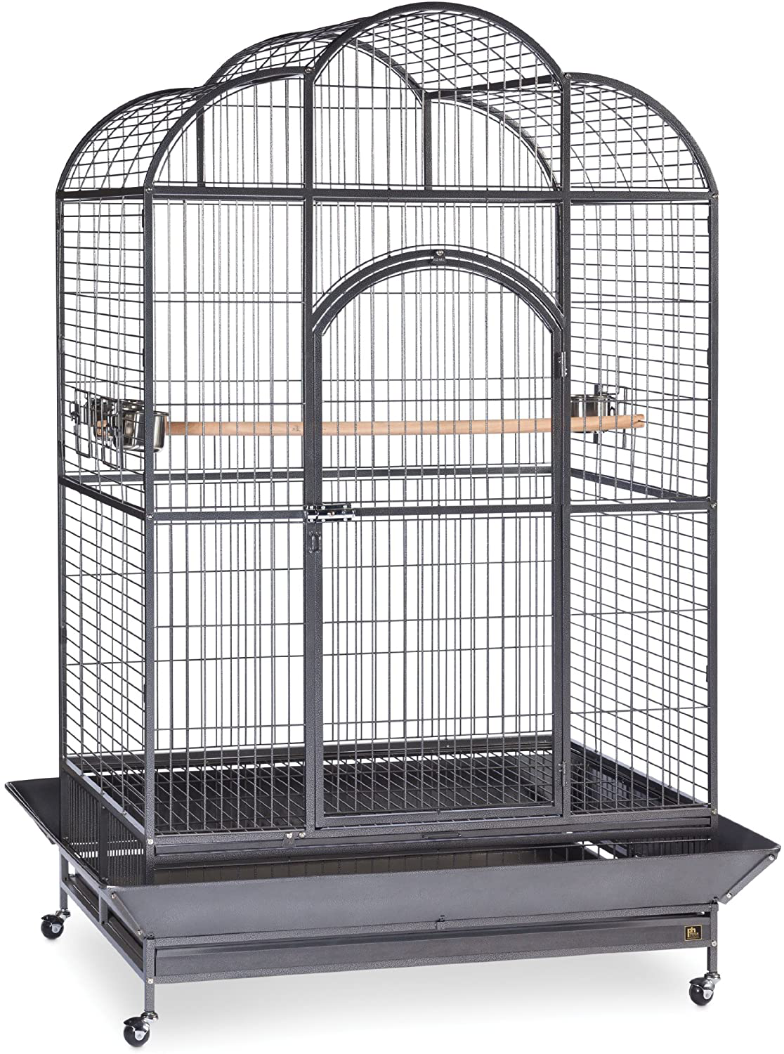 Prevue Hendryx Signature Series Wrought Iron Silverado Macaw Dometop Bird Cage in Silver Animals & Pet Supplies > Pet Supplies > Bird Supplies > Bird Toys Prevue Hendryx   