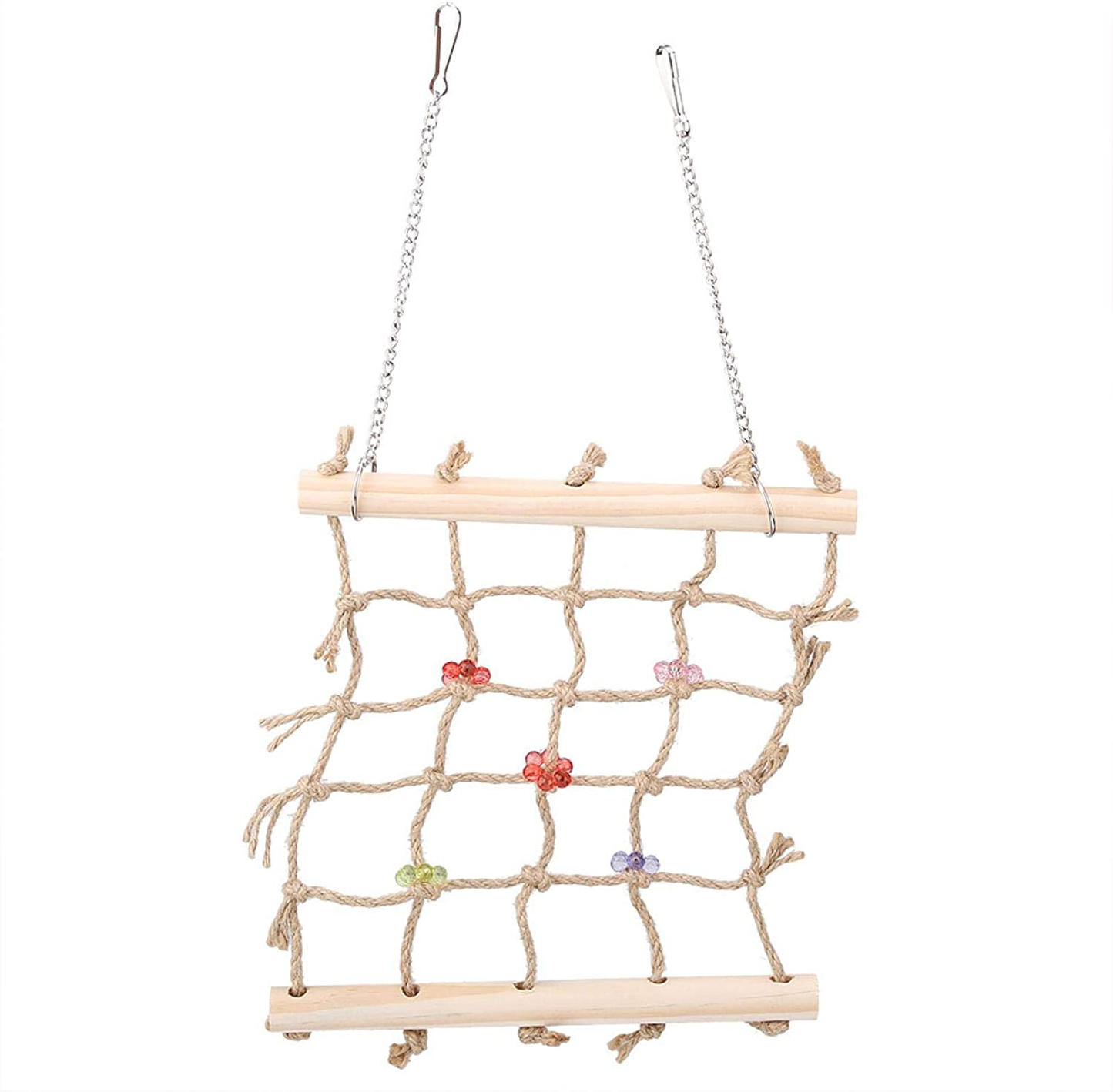 Bird Chew Toy Parakeet Climbing Ladder Bird Swing Chewing Toys Rope Hammock Animals & Pet Supplies > Pet Supplies > Bird Supplies > Bird Toys Zerodis   