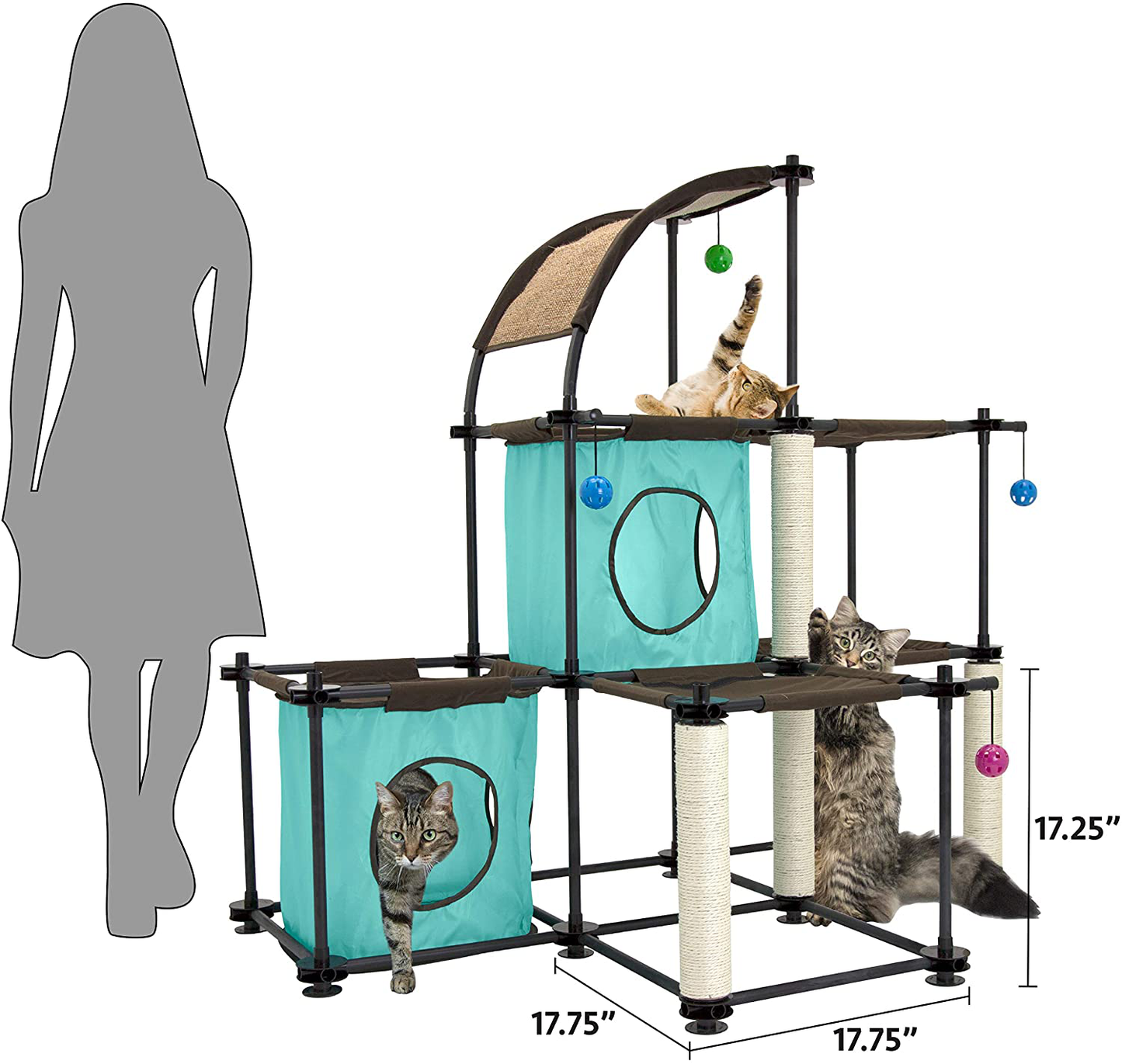 Kitty City Claw Indoor and Outdoor Mega Kit Cat Furniture, Cat Sleeper, Outdoor Kennel, Corrugate Cat Scratcher Animals & Pet Supplies > Pet Supplies > Cat Supplies > Cat Furniture Kitty City   