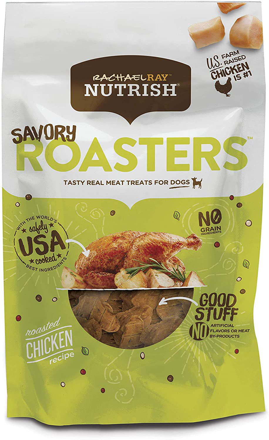 Rachael Ray Nutrish Real Meat Dog Treats Animals & Pet Supplies > Pet Supplies > Small Animal Supplies > Small Animal Treats J.M. SMUCKER COMPANY Savory Roasters - Roasted Chicken 3 Ounce (Pack of 8) 