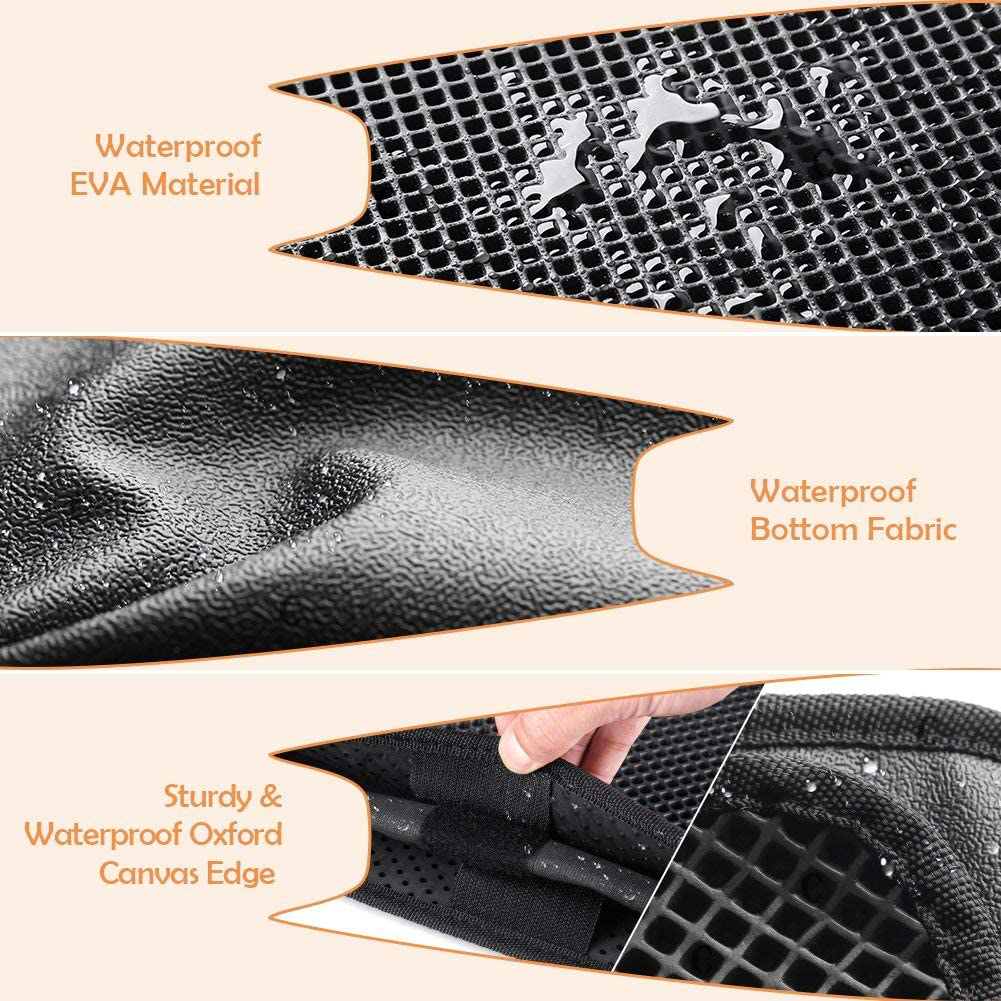 BENHAI Washable Eva Material Cat Litter Mat,Material Cat Litter Box Waterproof Urine Proof Material Honeycomb Non Toxic Durable Foam Rubber Washable Easy Clean