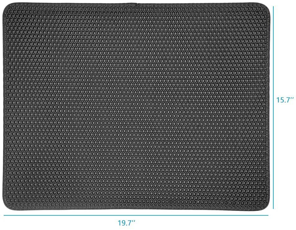 JIA.L Cat Litter Mat Kitty Litter Trapping Mat Honeycomb Mats Waterproof Double Layer anti Tracking Kitty Mats Catcher Litter Tray Box Rug Carpet Animals & Pet Supplies > Pet Supplies > Cat Supplies > Cat Litter Box Mats JIA.L   