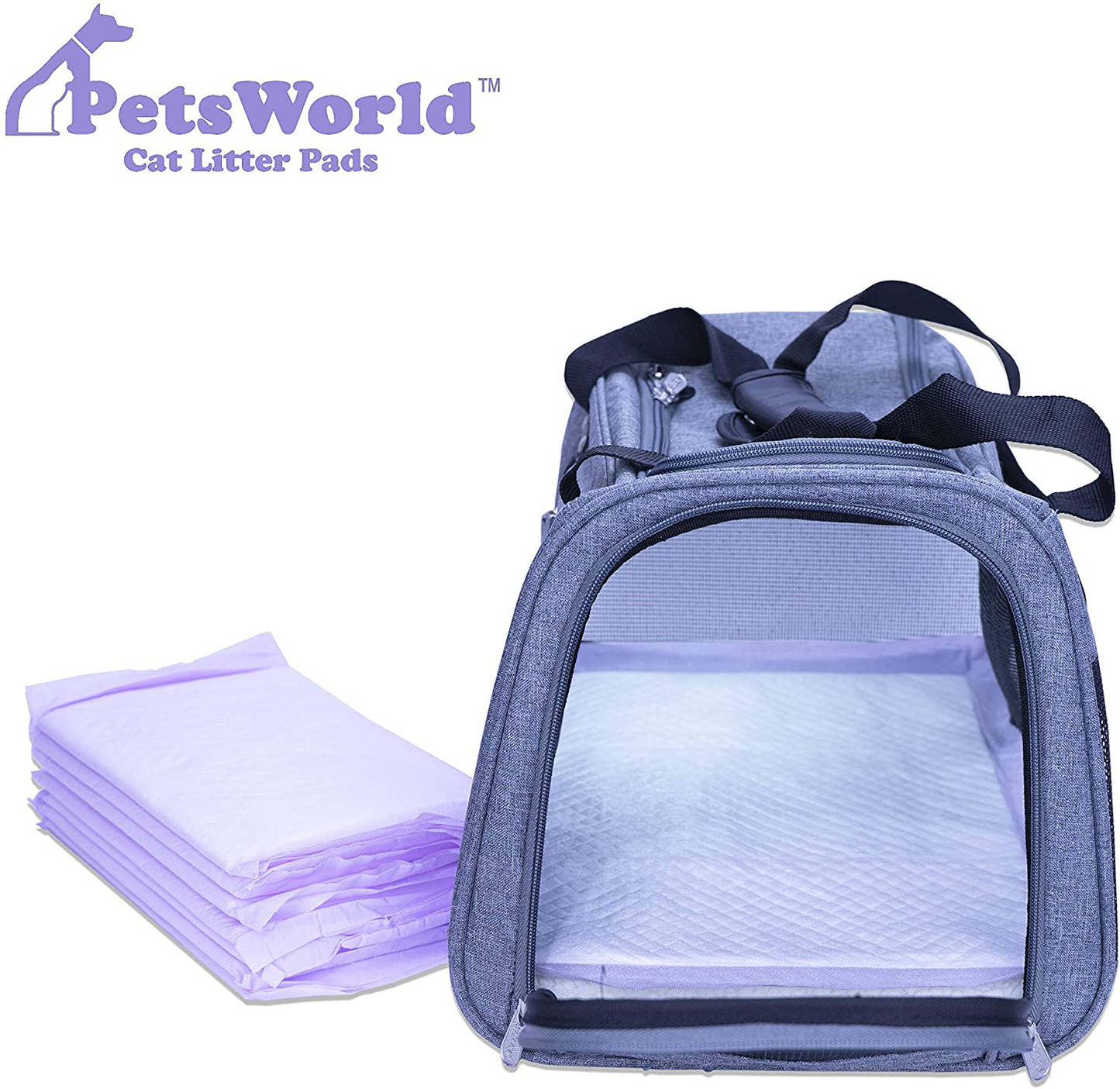 PETSWORLD Cat Pads Refills for Tidy Cats Breeze Litter System for Cat Litter Box, 50 to 400 Pads Animals & Pet Supplies > Pet Supplies > Cat Supplies > Cat Litter Box Mats PETSWORLD   