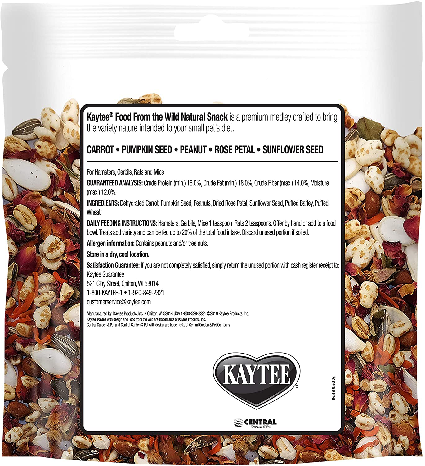 Kaytee Food from the Wild Natural Snack Animals & Pet Supplies > Pet Supplies > Small Animal Supplies > Small Animal Treats Kaytee   