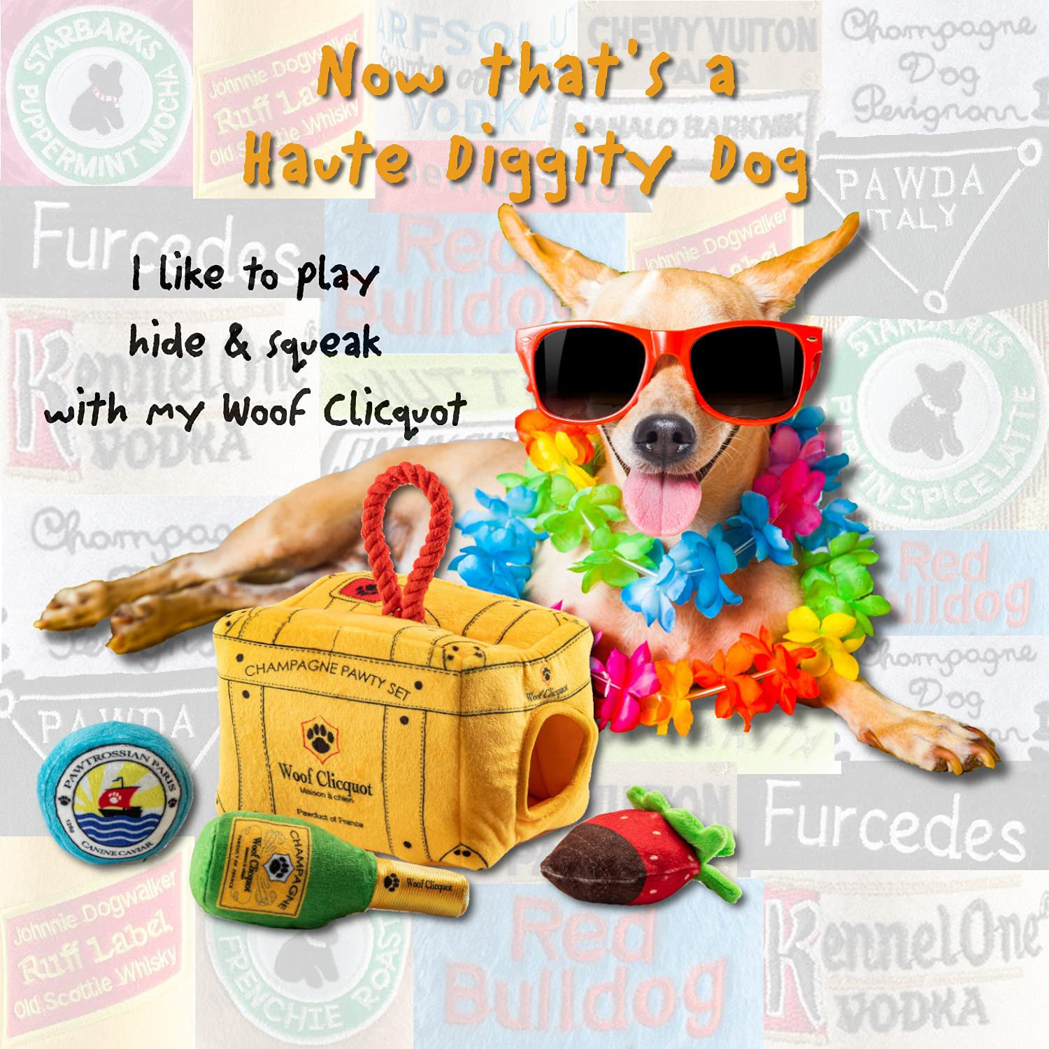 Haute Diggity Dog Durable Hide and Seek Puzzles | Parody Plush Interactive Toys for Small, Medium and Large Dogs – Best Dog Toys to Keep Them Busy Animals & Pet Supplies > Pet Supplies > Dog Supplies > Dog Toys Haute Diggity Dog   
