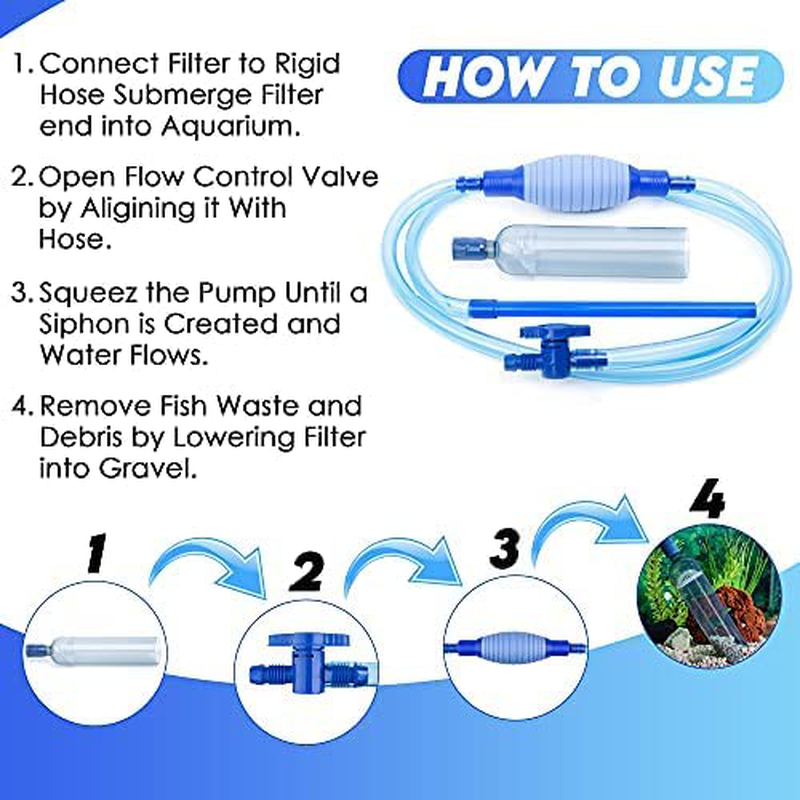 LL Products Gravel Vacuum for Aquarium - Fish Tank Gravel Cleaner- Aquarium Vacuum Cleaner -Aquarium Siphon Animals & Pet Supplies > Pet Supplies > Fish Supplies > Aquarium Gravel & Substrates LL Products   