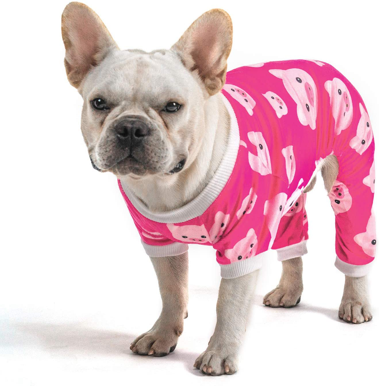 Cutebone Warm Dog Pajamas 2 Pack Cute Onesie for Medium Sized Dogs Boys&Girls Puppy Clothes