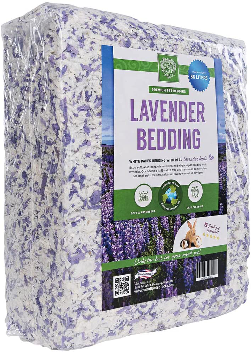 Small Pet Select- White Paper Bedding with Real Natural Lavender. Rabbits, Guinea Pigs, and Other Small Animals Animals & Pet Supplies > Pet Supplies > Small Animal Supplies > Small Animal Bedding Small Pet Select   