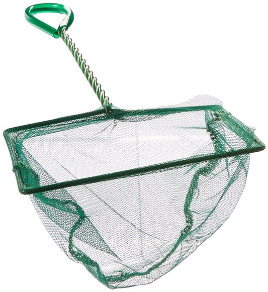 Lasenersm 6 Inch Fish Net Fish Tank Net with Plastic Handle for Aquarium, Green Animals & Pet Supplies > Pet Supplies > Fish Supplies > Aquarium Fish Nets lasenersm   