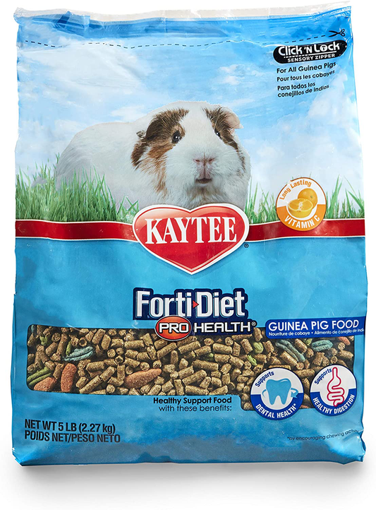 Kaytee Forti-Diet Pro Health Guinea Pig Food Animals & Pet Supplies > Pet Supplies > Small Animal Supplies > Small Animal Food Kaytee 5 Pound (Pack of 1)  