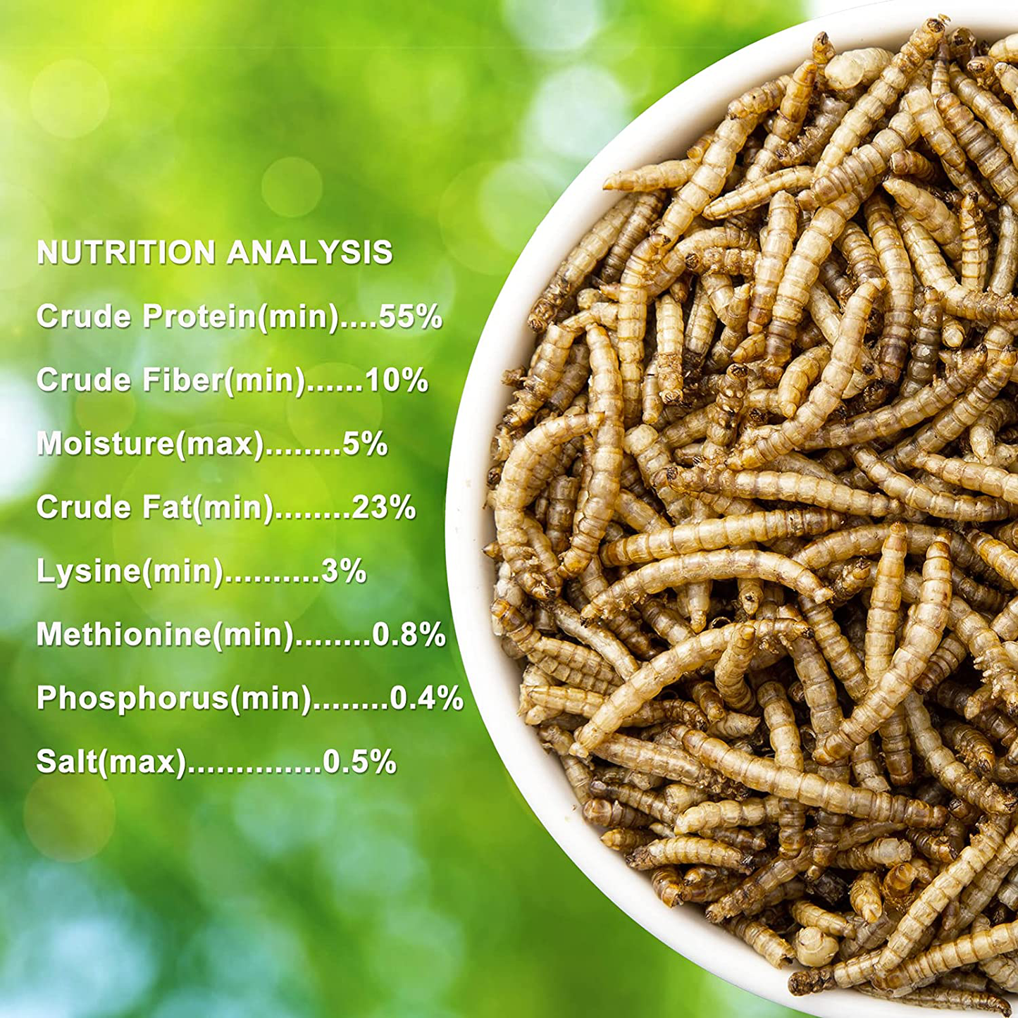 RANZ 5LB & 10LB Non-Gmo Dried Mealworms for Chicken Feed, High Protein Mealworm Treats, Best for Wild Birds, Ducks, Hens, Fish, Reptiles & Amphibian. Animals & Pet Supplies > Pet Supplies > Bird Supplies > Bird Treats RANZ   