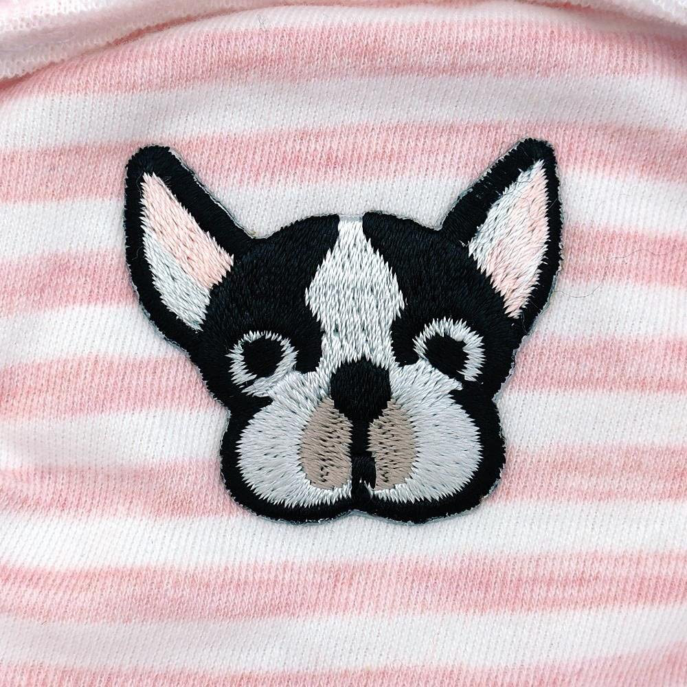 Stock Show Small Dog Cute Summer Cotton Stripe Sanitary Pantie with Adjustable Strap Suspender Physiological Pants Pet Underwear Diaper Jumpsuit for Girl Dog Teddy Young Corgi French Bulldog Puppy