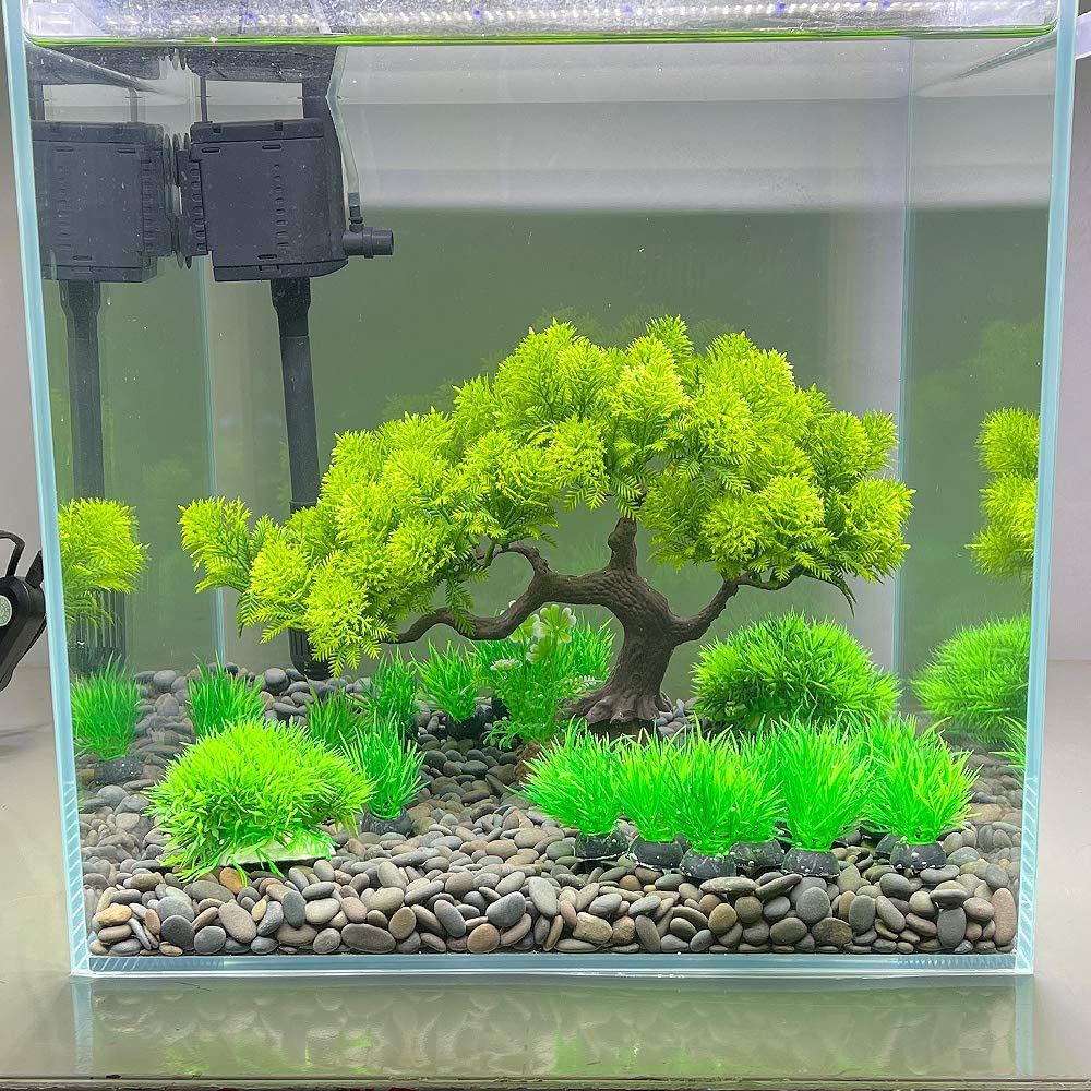 Aquarium Plants Fish Tank Decorations 7.8Inch Tall Medium Large