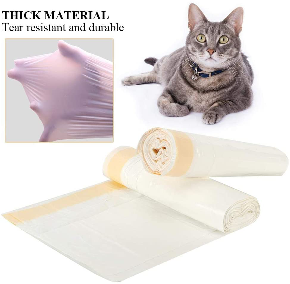 Cat Litter Box Liners, Cat Litter Pan Bags with Drawstring Pet Cat Supplies Drawstring Pet Waste Bags (2 Packs) (M) Animals & Pet Supplies > Pet Supplies > Cat Supplies > Cat Litter Box Liners Sumoo   