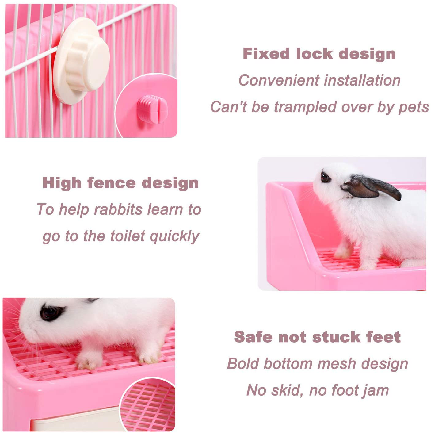 Hamiledyi 14 Pcs Rabbit Litter Box with Drawer Urinal Pad Pet Toilet Cage Trainer Corner Potty Cleaner Broom Brush Dustpan for Guinea Pigs Chinchilla Ferret Bunny Hedgehog Small Animals Animals & Pet Supplies > Pet Supplies > Small Animal Supplies > Small Animal Bedding Hamiledyi   