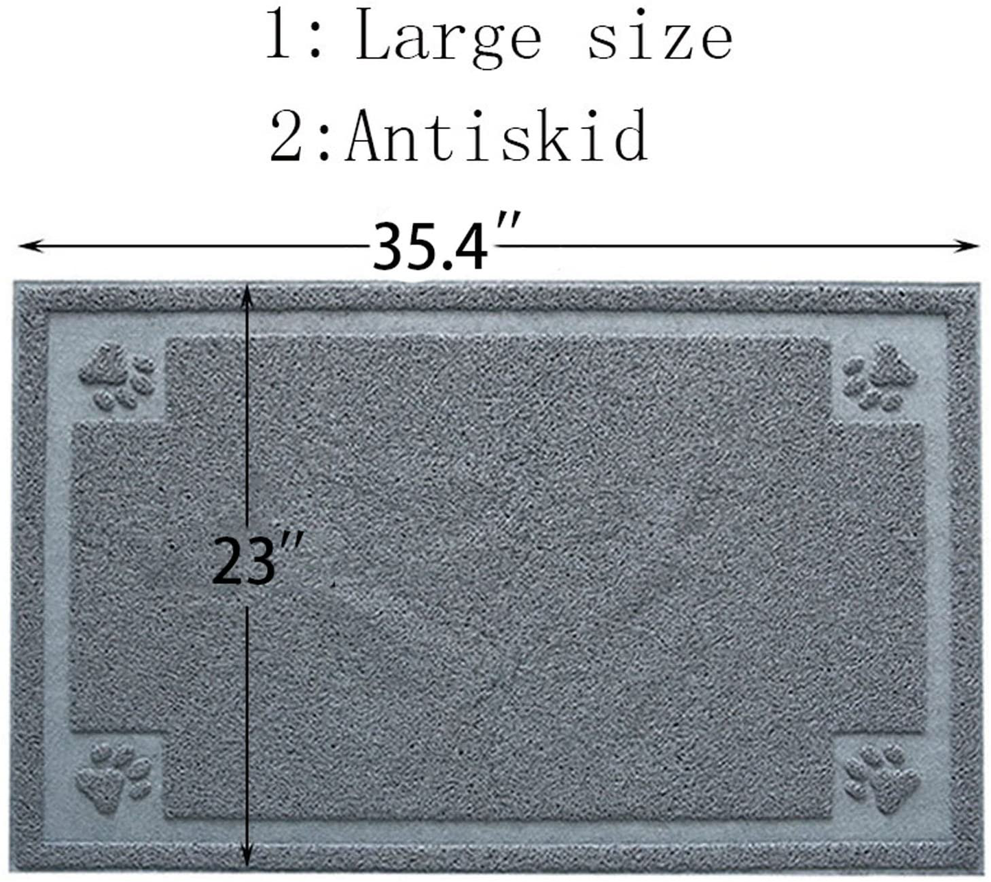 Litter Mat 35" X 24" Cat Litter Mat, Traps Messes, Easy Clean, Durable, Trapper Rug - Litter Box Mat, Cat Mat, Cat Litter Mat