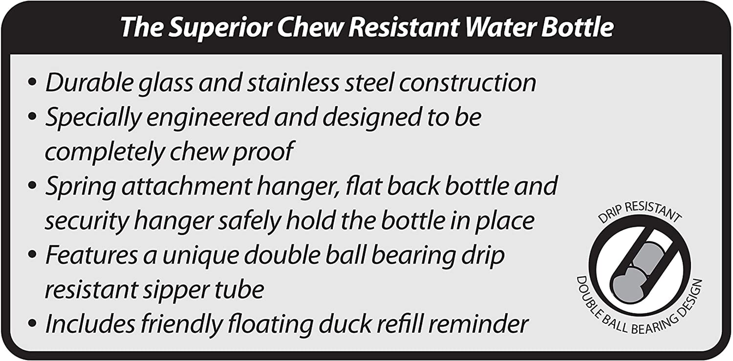 Kaytee Chew-Proof Water Bottle Animals & Pet Supplies > Pet Supplies > Small Animal Supplies > Small Animal Habitat Accessories Kaytee   