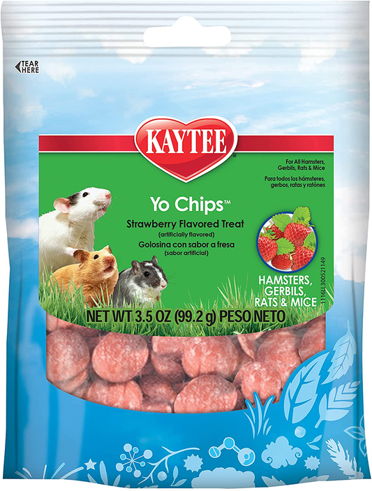 Kaytee Yo Chips for Small Animals -- Strawberry 3.5 Oz Animals & Pet Supplies > Pet Supplies > Small Animal Supplies > Small Animal Treats Central Garden & Pet   