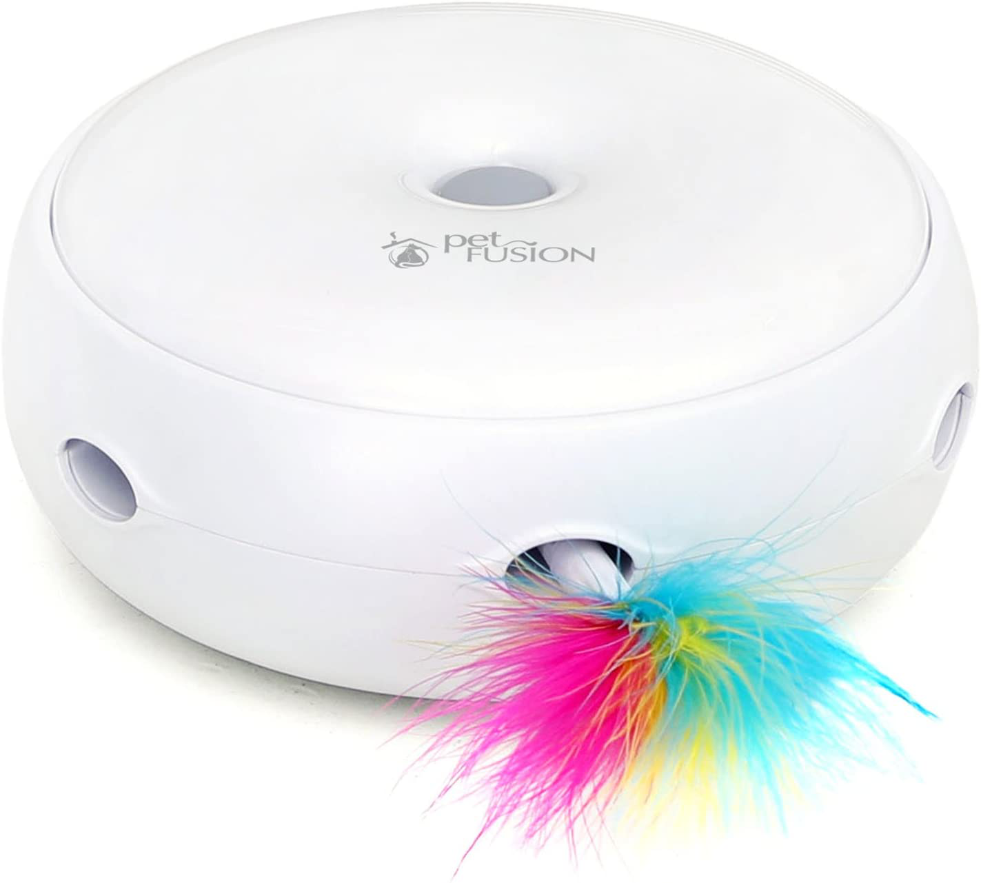 Petfusion [New & Improved Ambush Interactive Electronic Cat Toy W/Rotating Feather. (Quiet, 3 Modes, Nighttime Light, Auto Shut-Off, Batteries Incl). Replacement Feathers Available. 12 Month Warranty Animals & Pet Supplies > Pet Supplies > Cat Supplies > Cat Toys PetFusion   