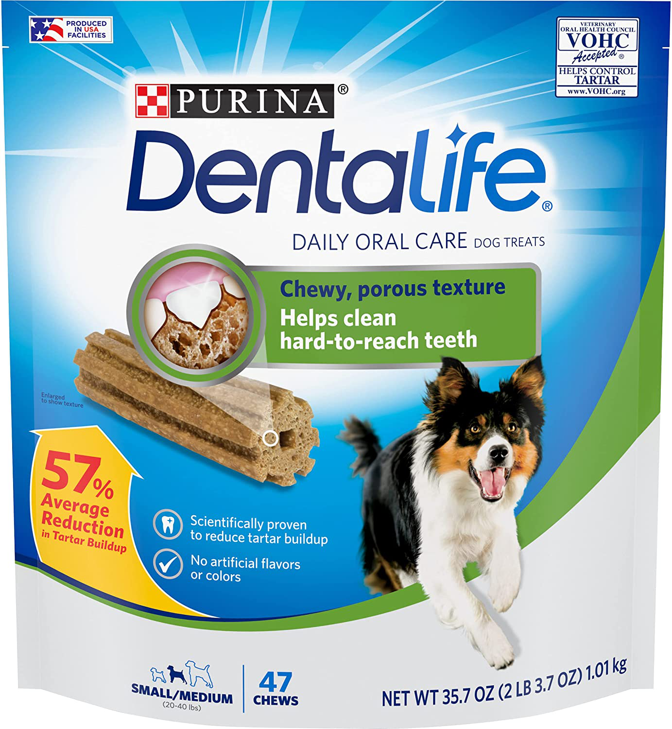 Purina Dentalife Daily Oral Care Small/Medium Adult Dental Dog Chew Treats Animals & Pet Supplies > Pet Supplies > Dog Supplies > Dog Treats Purina DentaLife 47 Treats  