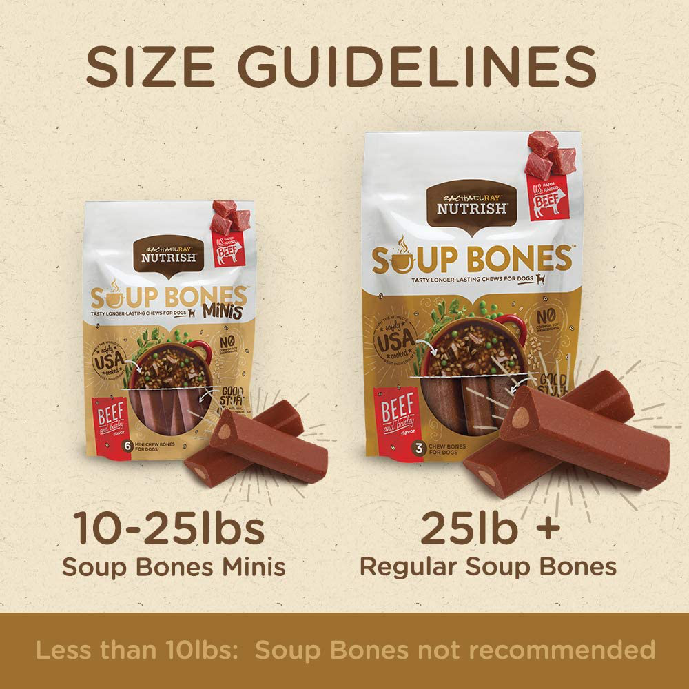 Rachael Ray Nutrish Soup Bones Longer Lasting Dog Treat Chews Animals & Pet Supplies > Pet Supplies > Bird Supplies > Bird Treats Rachael Ray Nutrish   