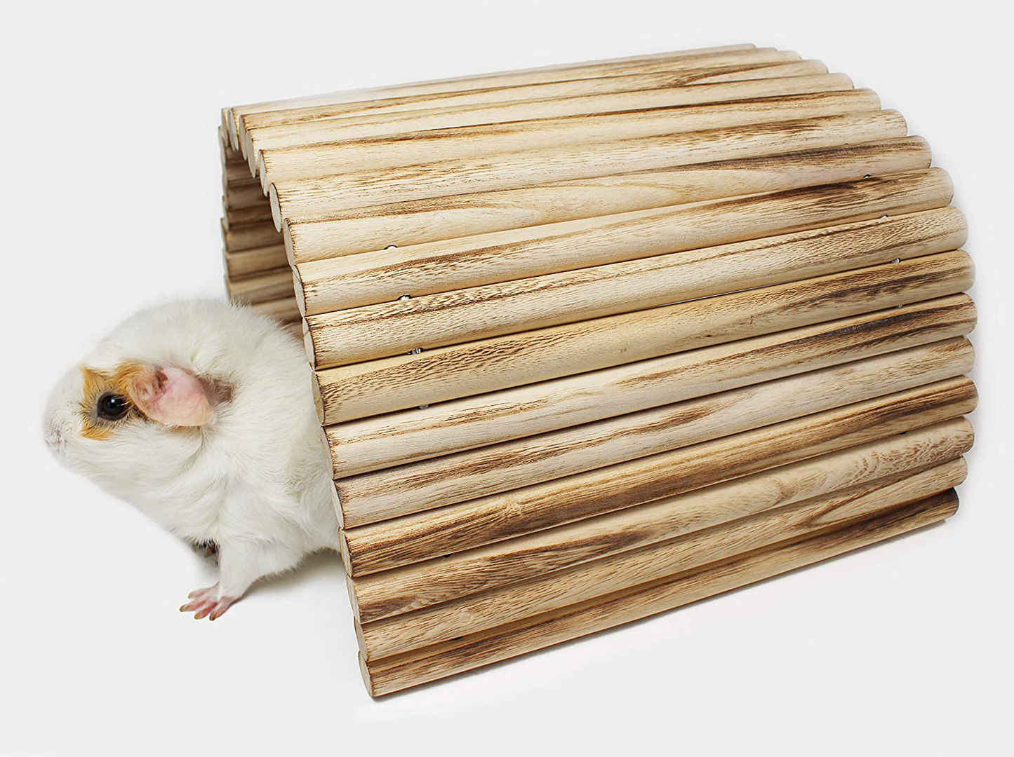 Flexible Wood Hideout - Extra Large - House, Tunnel, Ramp, Bridge, Tube for Guinea Pigs, Ferrets, Hedgehogs, Chinchillas, Small Rabbits, and Other Small Animals - Accessories, Toys, and Supplies Animals & Pet Supplies > Pet Supplies > Small Animal Supplies > Small Animal Habitat Accessories Pulse Brands   