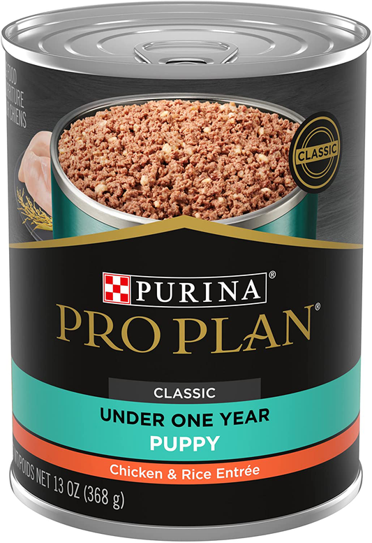 Purina Pro Plan High Protein Wet Puppy Food (Packaging May Vary) Animals & Pet Supplies > Pet Supplies > Small Animal Supplies > Small Animal Treats Purina Pro Plan Chicken & Rice (12) 13 oz. Cans 