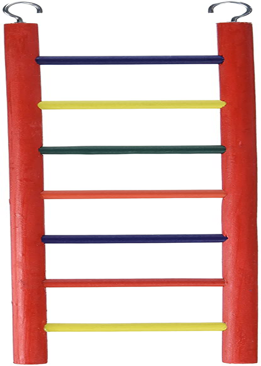 Prevue Pet Products BPV01136 Carpenter Creations Hardwood Bird Ladder with 7 Rungs, 15-Inch, Colors Vary