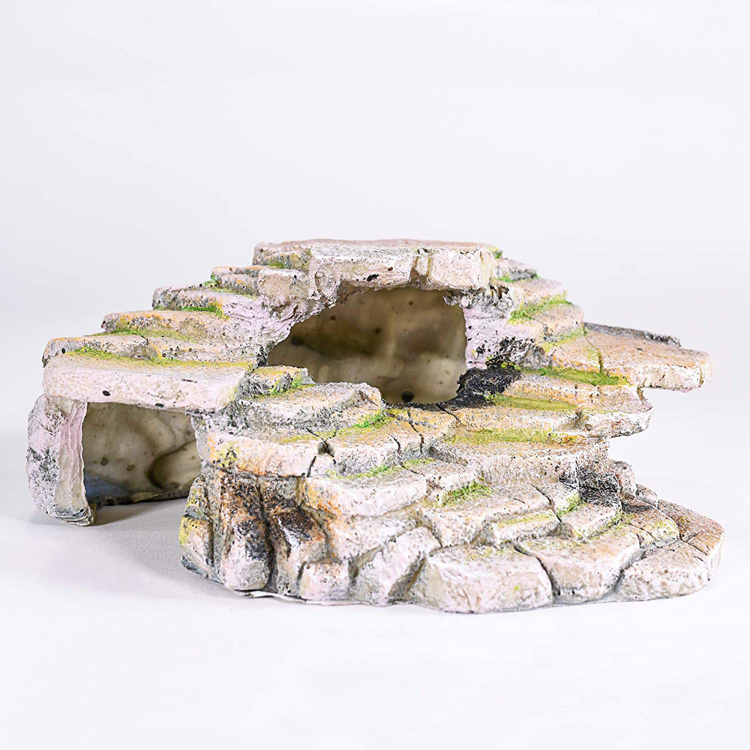 Penn-Plax Reptology Shale Step Ledge for Aquariums & Terrariums, Adds Hiding Spots, Swim Throughs, Basking Ledges for Fish, Reptiles, Amphibians, and Small Animals Animals & Pet Supplies > Pet Supplies > Reptile & Amphibian Supplies > Reptile & Amphibian Habitat Accessories Penn-Plax   