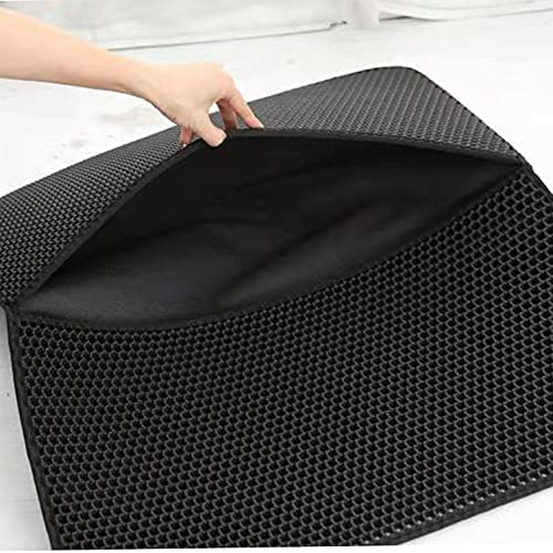 Pudi Pet Cat Litter Mat Double Layer Litter Cat Bed Pads Honeycomb Design, Urine and Water Proof Material Easier to Clean Animals & Pet Supplies > Pet Supplies > Cat Supplies > Cat Litter Box Mats Pudi   