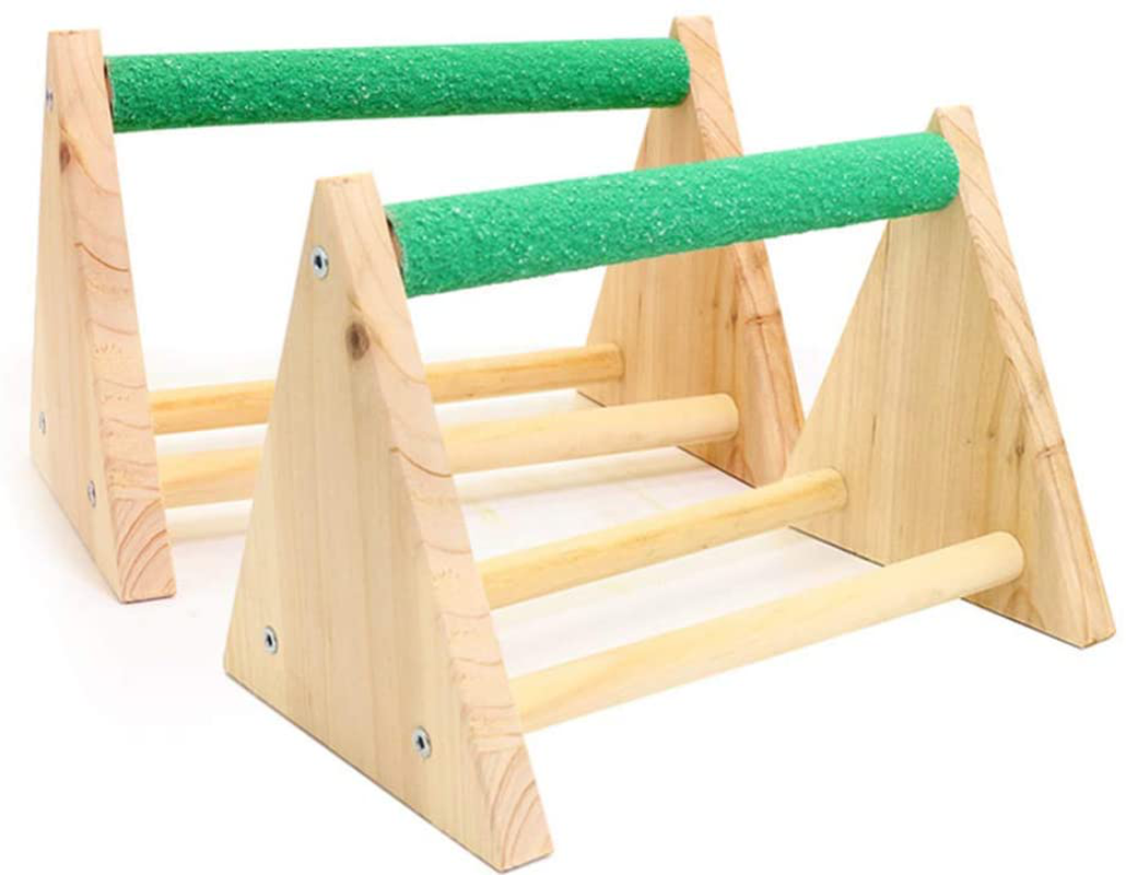 POPETPOP Bird Stand Rack - Chicken Perch Chicken Wood Stand Chicken Toy for Hens Handmade Chicken Swing Bird Perch Stand Toy for Parrot Hens Macaw Animals & Pet Supplies > Pet Supplies > Bird Supplies > Bird Gyms & Playstands POPETPOP   