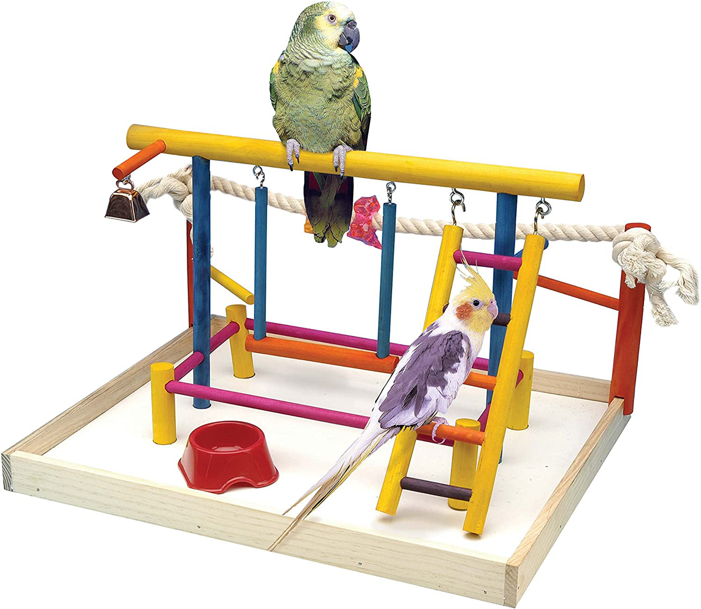 Penn-Plax Bird Life Activity Center – Perfect for Younger or Smaller Birds Animals & Pet Supplies > Pet Supplies > Bird Supplies > Bird Cage Accessories Penn-Plax Extra Large  