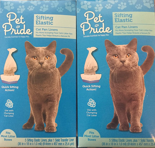Pet Pride Sifting Cat Pan Liner 5 Ct (2 Pack) Animals & Pet Supplies > Pet Supplies > Cat Supplies > Cat Litter Box Liners Pet Pride   