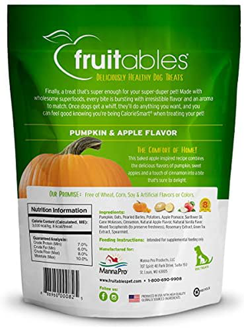 Fruitables Baked Dog Treats | Pumpkin Treats for Dogs | Healthy Low Calorie Treats | Free of Wheat, Corn and Soy Animals & Pet Supplies > Pet Supplies > Dog Supplies > Dog Treats Fruitables   
