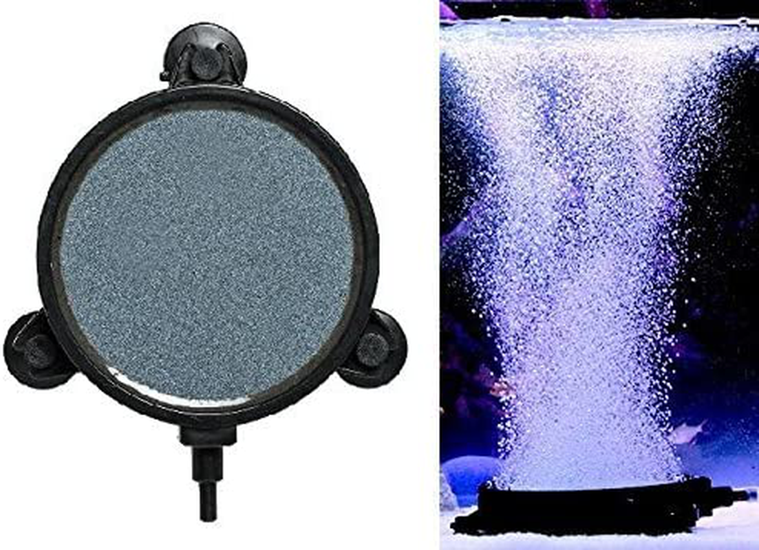 Aquatichi Large round Disc Air Stone/Diffuser for Oxygenation in Fresh/Saltwater Tanks, Ponds, Hydroponic, Aquaponics, and as a Decorative Airstone for Aquariums Animals & Pet Supplies > Pet Supplies > Fish Supplies > Aquarium Air Stones & Diffusers AquaticHI   